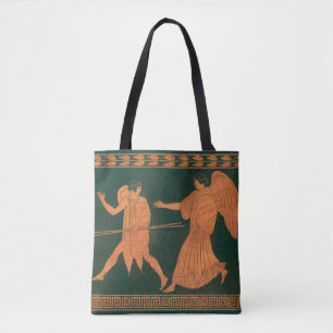 Diana und ein Engel, Vintage römische Mythologie Tasche