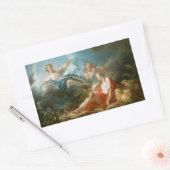 Diana und Endymion von Jean-Honoré Fragonard Rechteckiger Aufkleber (Umschlag)
