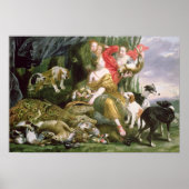 Diana und ihre Handmädchen nach der Jagd Poster (Vorne)