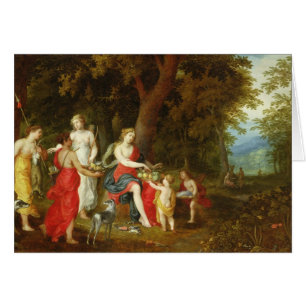 Diana und ihre Mädchen, nach der Jagd, 1626