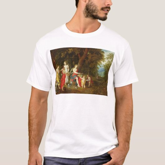 Diana und ihre Mädchen, nach der Jagd, 1626 T-Shirt (Vorderseite)