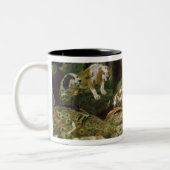 Diana und ihre Magde nach der Jagd Zweifarbige Tasse (Links)