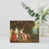 Diana und ihre Maidens, nach der Jagd, 1626 Postkarte (Stehend Vorderseite)