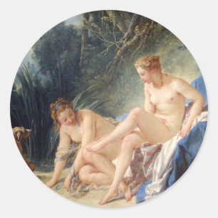 Diana verließ ihr Bad Runder Aufkleber