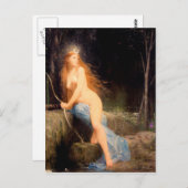 Diana - Vintages Gemälde - Lefebvre Postkarte (Vorne/Hinten)