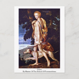 Diana von Master of the School of Fontainebleau Postkarte