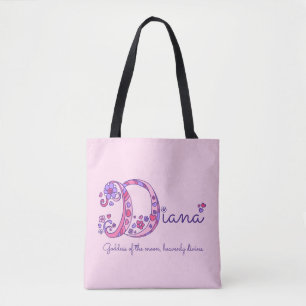 Diananamen- und -bedeutungsmonogrammtasche tasche