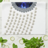 Dianas Saphirchoker-Halskette Handtuch (Gefaltet)