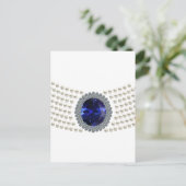 Diana's Sapphire Choker Necklace Postkarte (Stehend Vorderseite)
