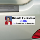 Diande Funtstain für Präsidenten Autoaufkleber (Auf Auto)