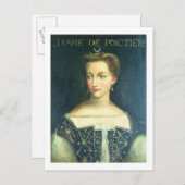 Diane de Poitiers (Öl auf Leinwand) Postkarte (Vorne/Hinten)