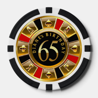 Diane ist 65. Tag Pokerchips