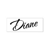 Diane name cursive dekorative Skript-Schriftart Gummistempel (Prägung)