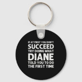 Diane Name D Birthday Funny Christmas J Schlüsselanhänger (Vorderseite)