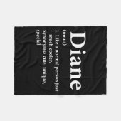 Diane Name Definition Lustig D Fleecedecke (Vorderseite (Horizontal))