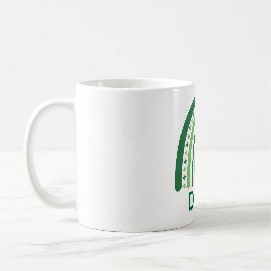 Diane Name Klee Boho Regenbogen Kaffeetasse (Links)