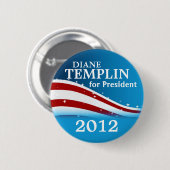 Diane Templin 2012 Button (Vorne & Hinten)