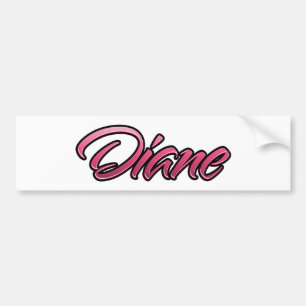 Diane verblasste rosa Aufkleber Sticker Autoaufkleber