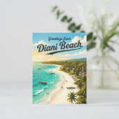 Diani Beach Kenia Postkarte (Stehend Vorderseite)