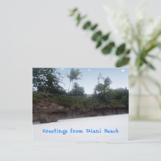 Diani Beach Kenya Postcard Postkarte (Stehend Vorderseite)