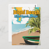 Diani Beach Kenya Vintage Reiseplakat. Postkarte (Vorne/Hinten)
