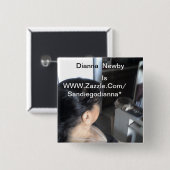 Dianna Newby ist Sandiegodianna* Knopf Button (Vorne & Hinten)