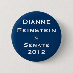 Dianne Feinstein für Senat Button