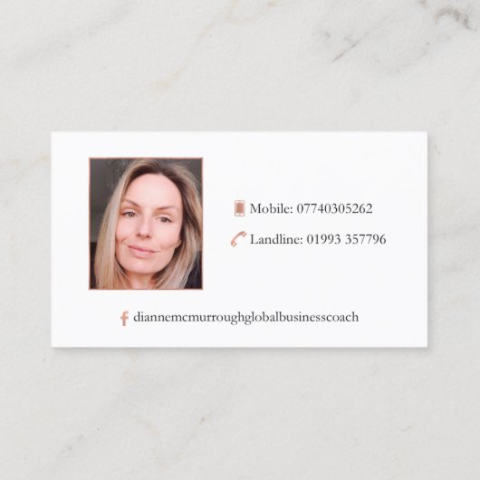 Dianne McMurrough Visitenkarte (Rückseite)