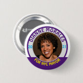 Dianne Morales for NYC Mayor 2021 Button (Vorne & Hinten)