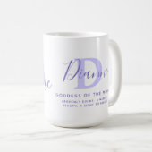 Dianne text blue lila name bedeutet Kaffee Tasse (VorderseiteRechts)