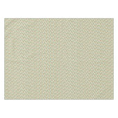 Dianthus Barbatus, Vintag-beige und grüne Blüte Tischdecke (Vorderseite (Horizontal))