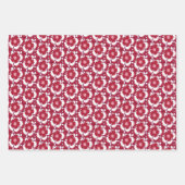 Dianthus Barbatus, Vintag, rot und weiß Geschenkpapier Set (Vorderseite 2)