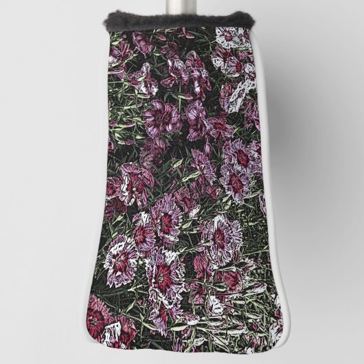 DIANTHUS-BLUME GOLF HEADCOVER (Rotieren 90)