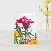 Dianthus Blume Karte (Gelbe Blume)