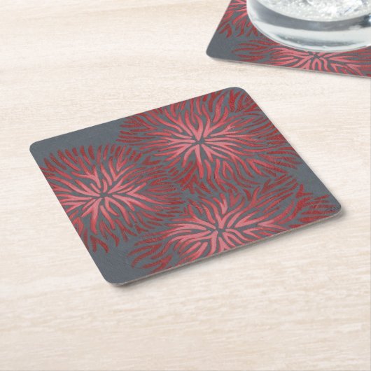 Dianthus II Rechteckiger Pappuntersetzer (angewinkelt)