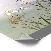 Dianthus in Riverside, Watanabe Seitei Poster (Ecke)