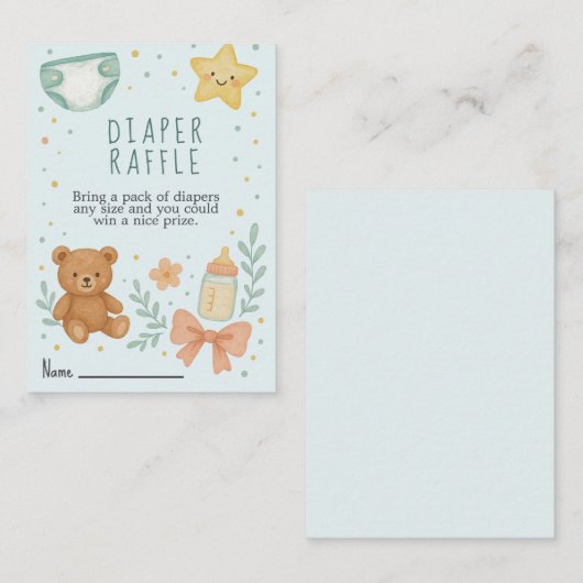 Diaper  begleitkarte (Vorne/Hinten)