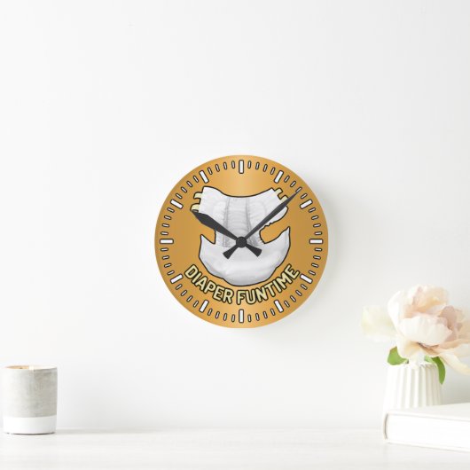 DIAPER-FUNTIME RUNDE WANDUHR (Zuhause)