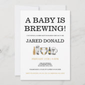 Diaper Kegger Invitation Beer & Diapers Dad Shower Einladung (Vorderseite)
