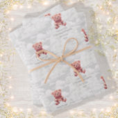 Diaper King Teddy Bär Custom Happy Geburtname Geschenkpapier Set