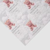 Diaper King Teddy Bär Custom Happy Geburtname Seidenpapier (Detail)