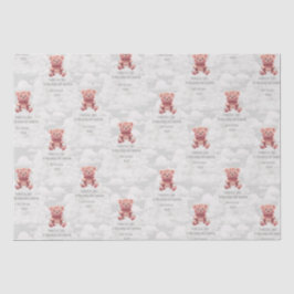 Diaper King Teddy Bär Custom Happy Geburtname Seidenpapier