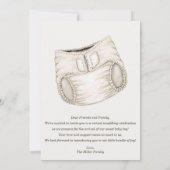 Diaper Party - individuelle Einladung für den künf (Rückseite)