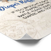 Diaper Raffle Ahoy sein a Boy Nautical Theme Poster (Ecke)