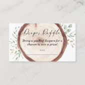 Diaper Raffle Baby Duschgame Platzkarte (Vorderseite)