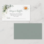 Diaper Raffle Baby ist die Breiscard Platzkarte (Vorne/Hinten)