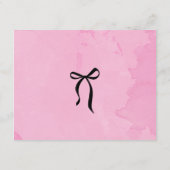 Diaper Raffle Ballet Theme Card Einladung (Rückseite)