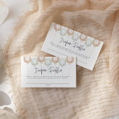 Diaper Raffle Ballon Geschlecht Reveal Baby Dusche Begleitkarte