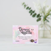 DIAPER RAFFLE BEGLEITKARTE (Stehend Vorderseite)