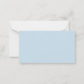 Diaper Raffle Blue Baby Duschkarte Mitteilungskarte (Rückseite)